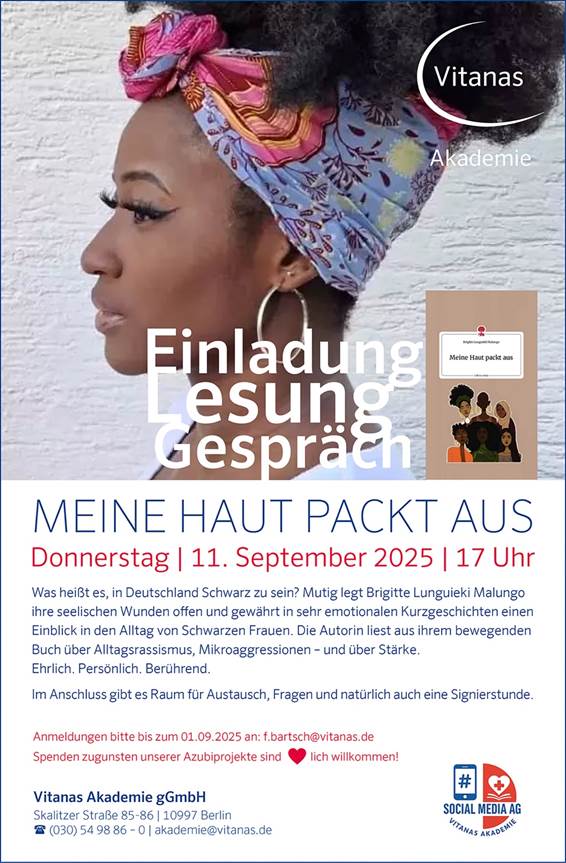Einladung Lesung Vitanas Akademie